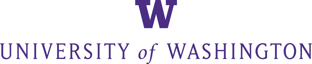 University of Washington with purple UW 